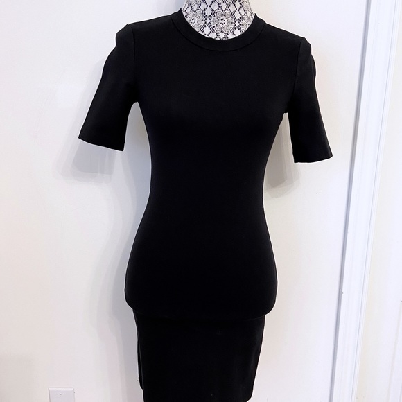 ARITZIA Black T-Shirt Mini Dress, Size 2 - Picture 1 of 4